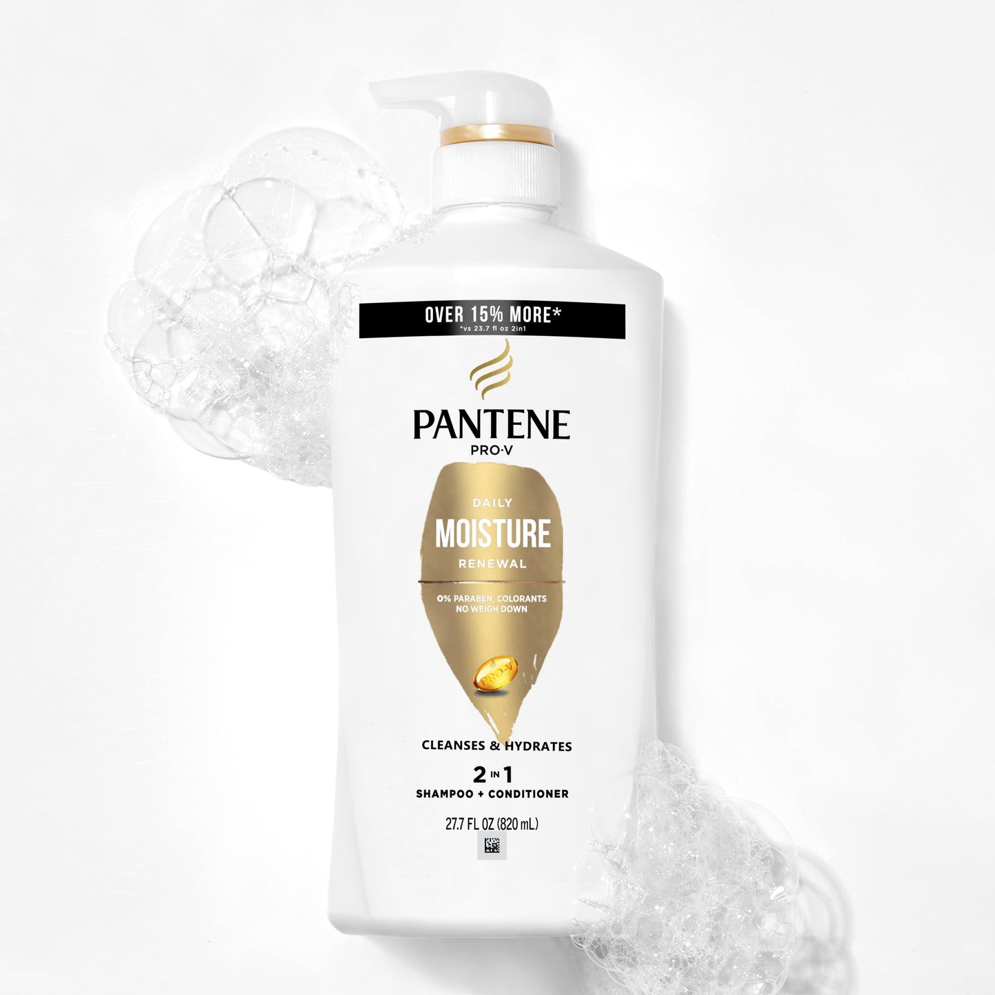 Pantene Pro-V Daily Moisture Renewal 2 in 1 Moisturizing Shampoo + Conditioner, 27.7 fl oz