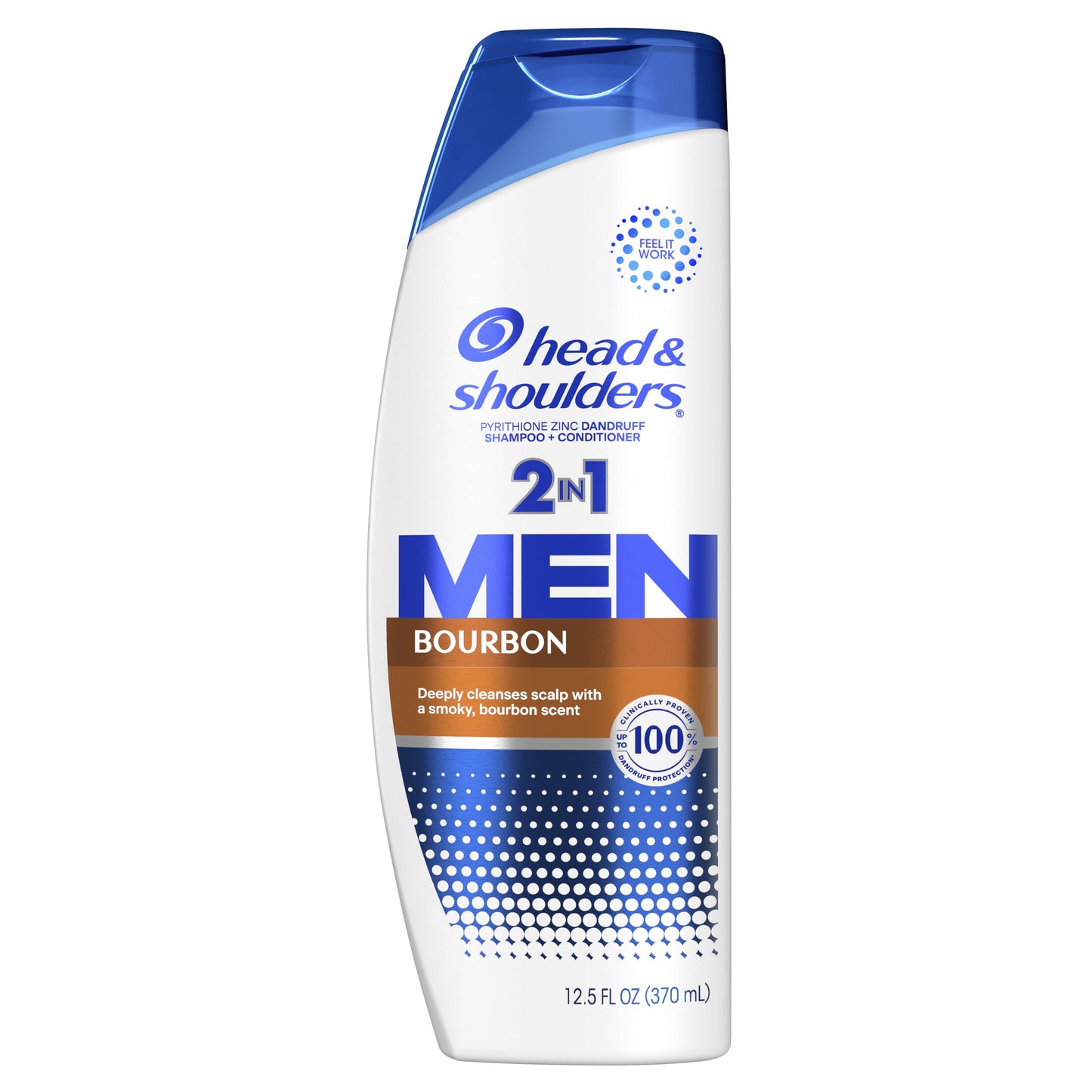 Head and Shoulders Men's Dandruff Shampoo, Bourbon, 12.5 fl oz