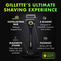 Gillette Labs with Exfoliating Bar Men's Razor Gold Edition - 1 Handle, 2 Blade Refills