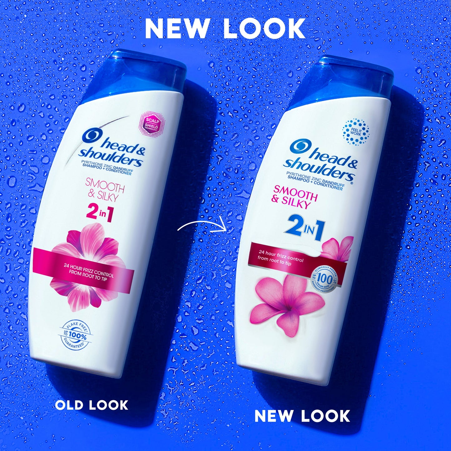 Head & Shoulders 2 in 1 Dandruff Shampoo and Conditioner, Smooth and Silky, 12.5 oz