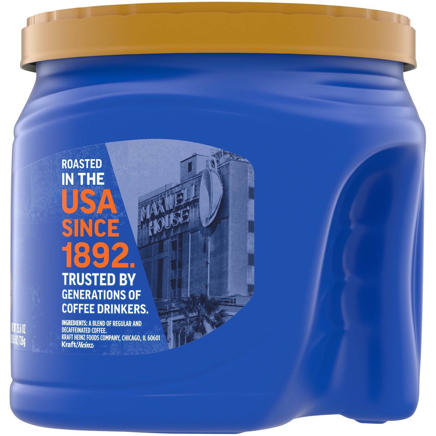 Maxwell House Half Caff Ground Coffee, 25.6 oz. Canister