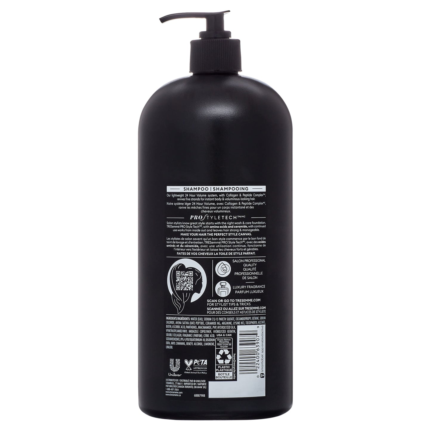 TRESemme Volume Daily Moisturizing Shampoo with Collagen and Peptide, 39 fl oz