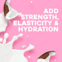 OGX Nourishing + Coconut Milk Moisturizing Shampoo for Strong & Healthy Hair, with Coconut Milk, Coconut Oil & Egg White Protein, Paraben-Free, Sulfate-Free Surfactants, 13 fl.oz