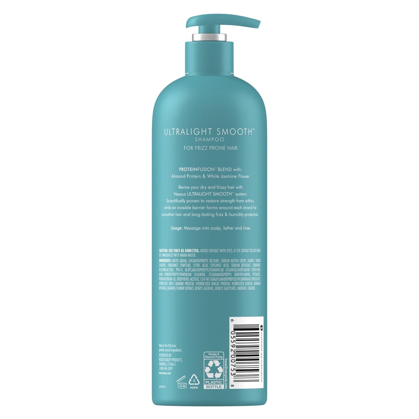 Nexxus Ultralight Smooth Daily Shampoo with Almond Protein, White Jasmine Flower, 16.5 fl oz