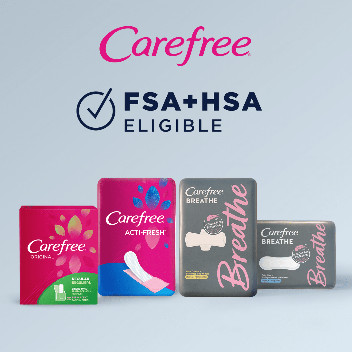 Carefree Original Regular Pantiliners To Go, Fresh Scent, 20 Ct