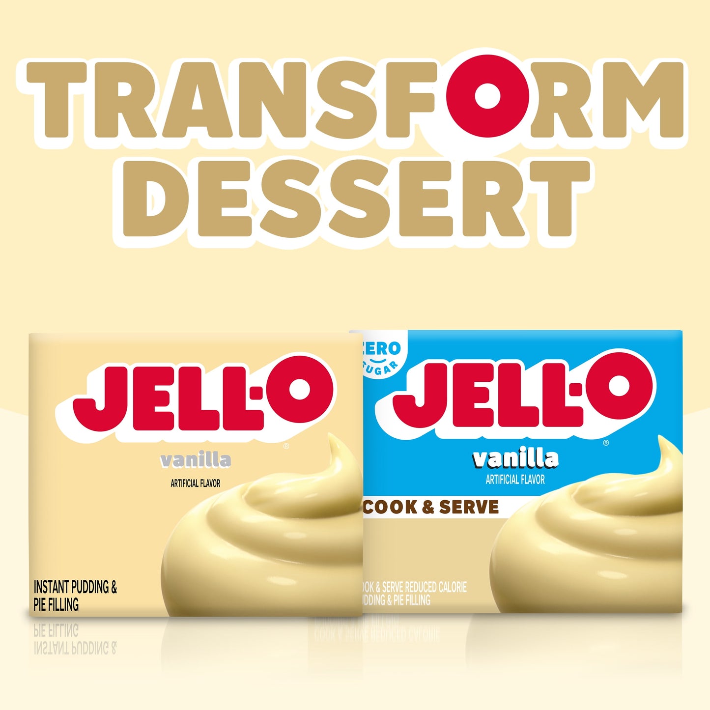 Jell-O Vanilla Instant Pudding Mix & Pie Filling, 3.4 oz. Box