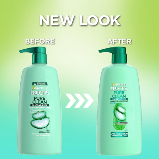 Garnier Fructis Pure Clean Hydrating Conditioner with Aloe Extract, 33.8 fl oz