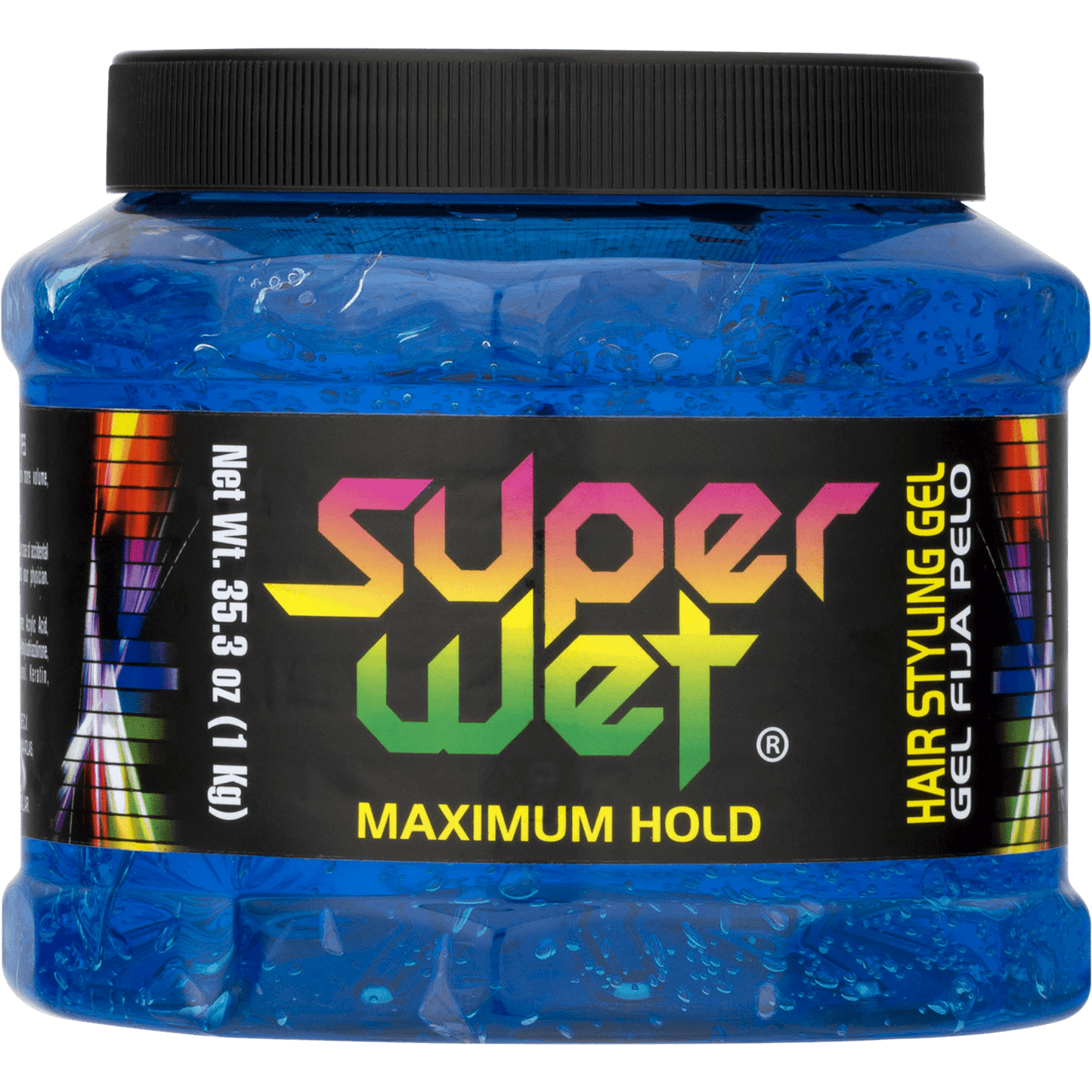 New 301878 Superwet Hair Gel 35.3 Oz Blue Hair Care Maximum hold