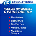 BC Powder Original Strength Pain Reliever, Aspirin Dissolve Packs, 50 Count