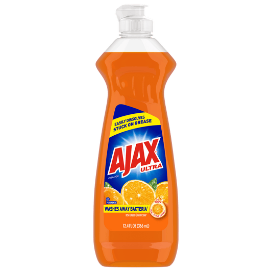 Ajax Triple Action Hand Dish, Orange, 12.4 oz