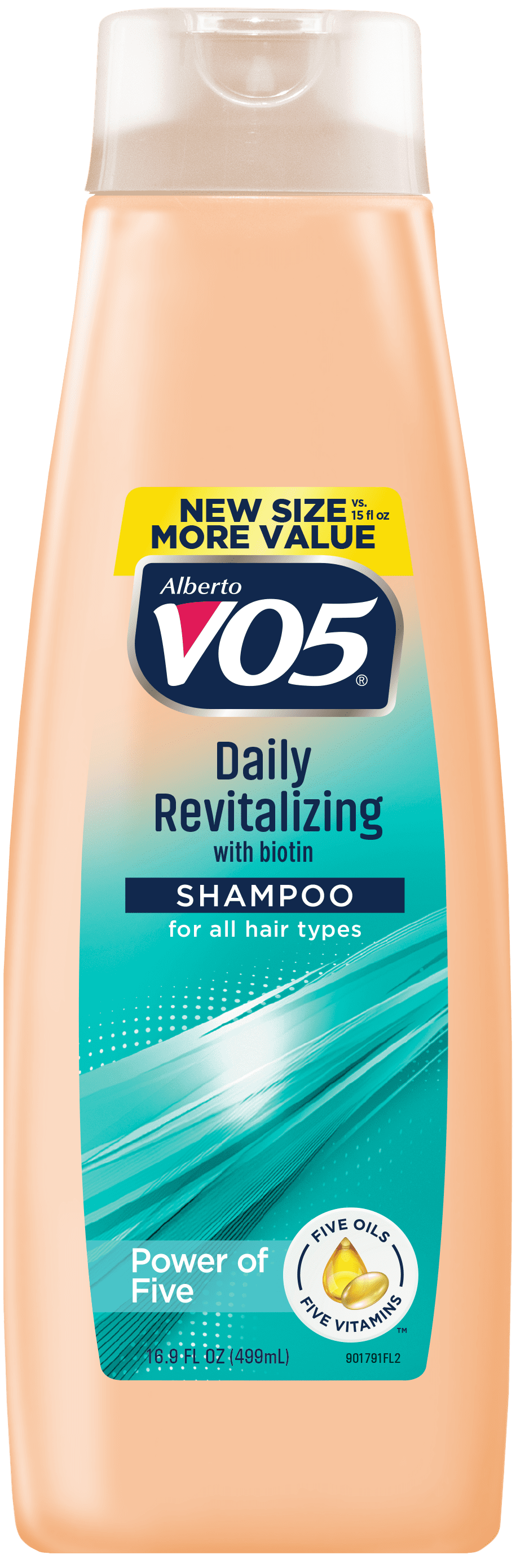 Alberto VO5 Daily Revitalizing Shampoo with Biotin, for All Hair Types,16.9 fl oz