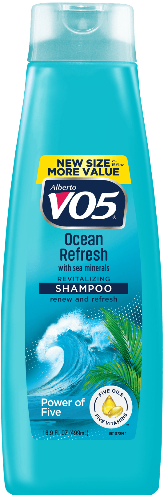 Alberto VO5 Ocean Refresh Revitalizing Shampoo with Sea Minerals, for All Hair Types, 16.9 oz