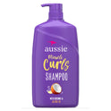 Aussie Miracle Curls Shampoo with Coconut & Jojoba Oil,  Foe All Hair Types, Paraben Free, 26.2 fl oz