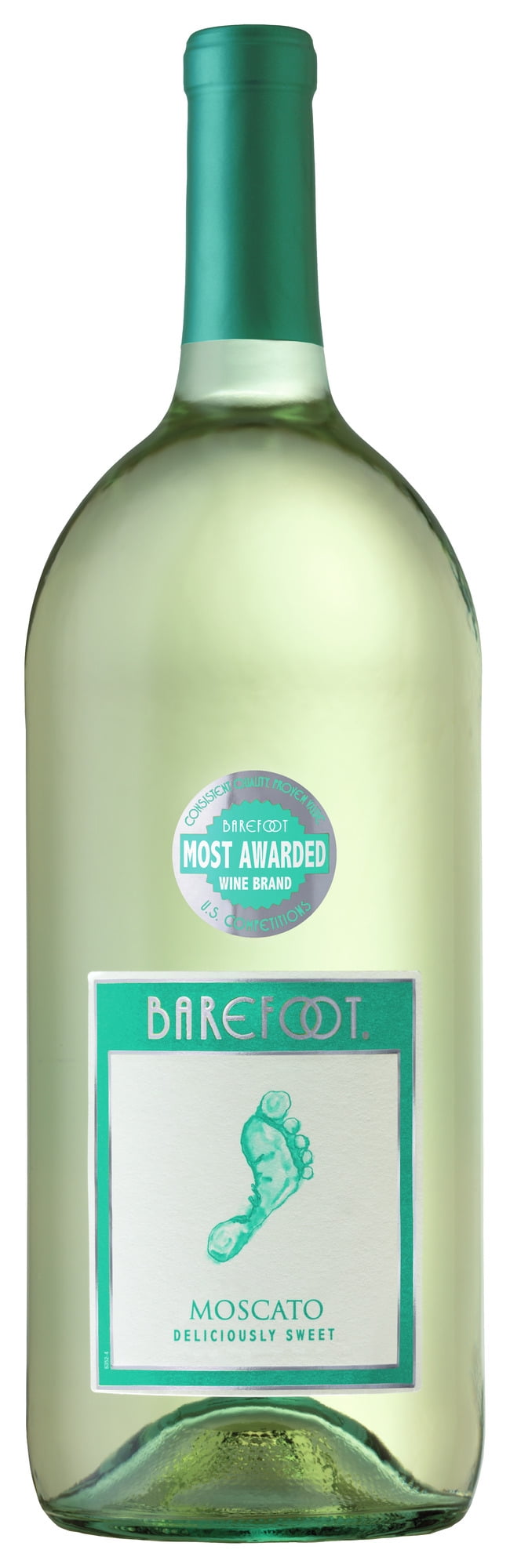 Barefoot Cellars Moscato White Wine, California, 1.5 Liter Glass Bottle