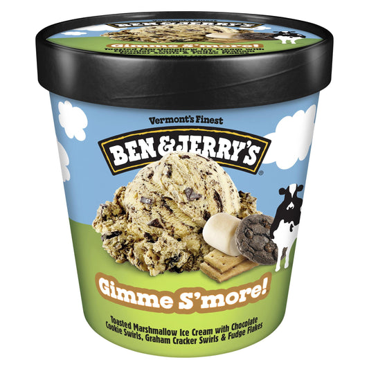 Ben & Jerry's Gimme is'more Marshmallow Ice Cream, 16 oz