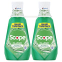 Crest Scope Classic Mouthwash, Original Mint, 2X1L
