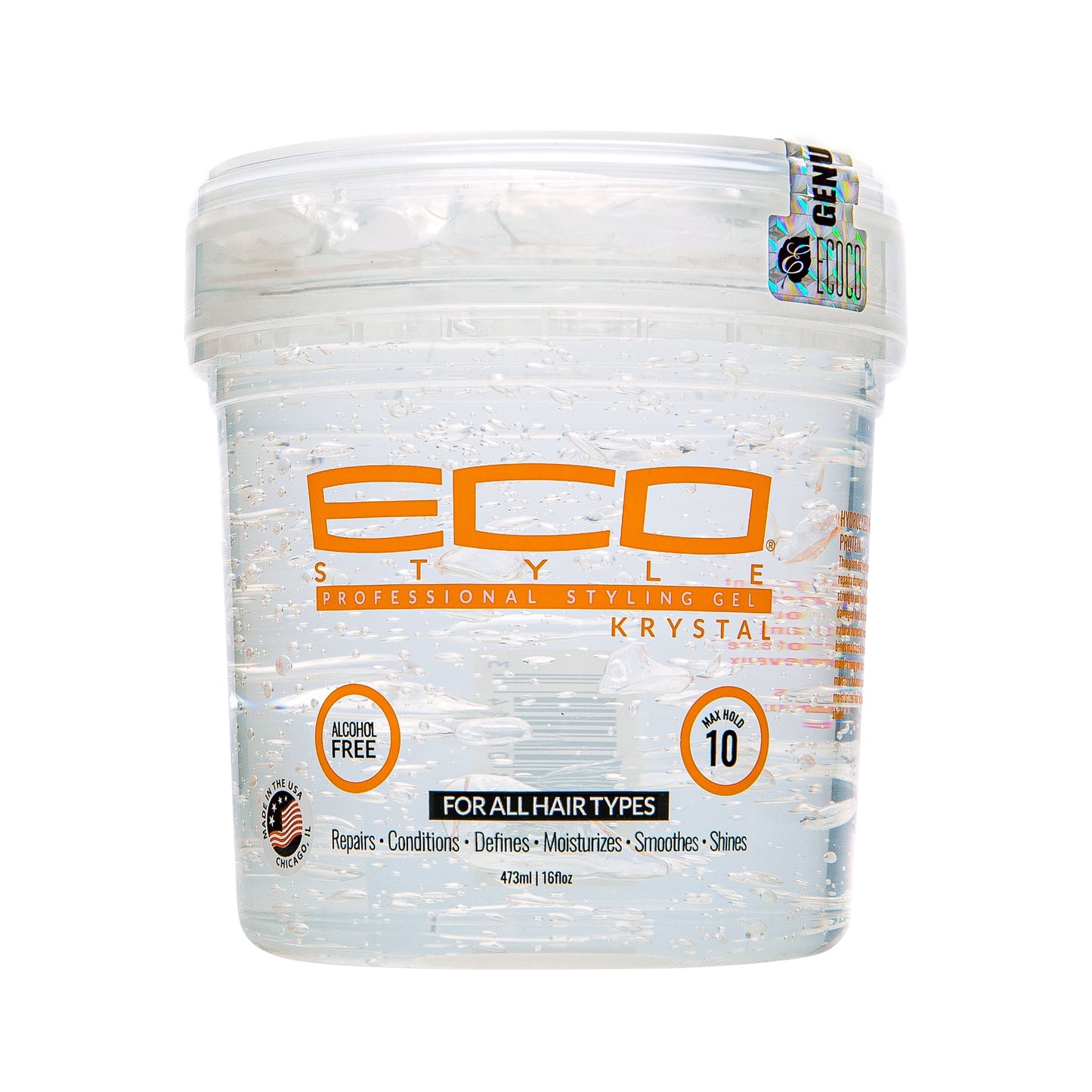 ECO Styler Maximum Hold Styling Gel Krystal, 16 oz., Moisturizing, Unisex