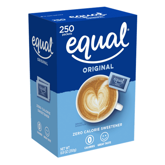 Equal Zero Calorie Sweetener Packets, Sugar Substitute, 250 Ct.