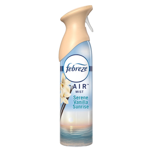 Febreze Air Effects Odor-Fighting Air Freshener Serene Vanilla Sunrise, 8.8 oz. Aerosol Can