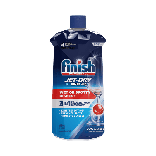 Finish Jet-Dry Rinse Aid, 23oz, Dishwasher Rinse Agent and Drying Agent