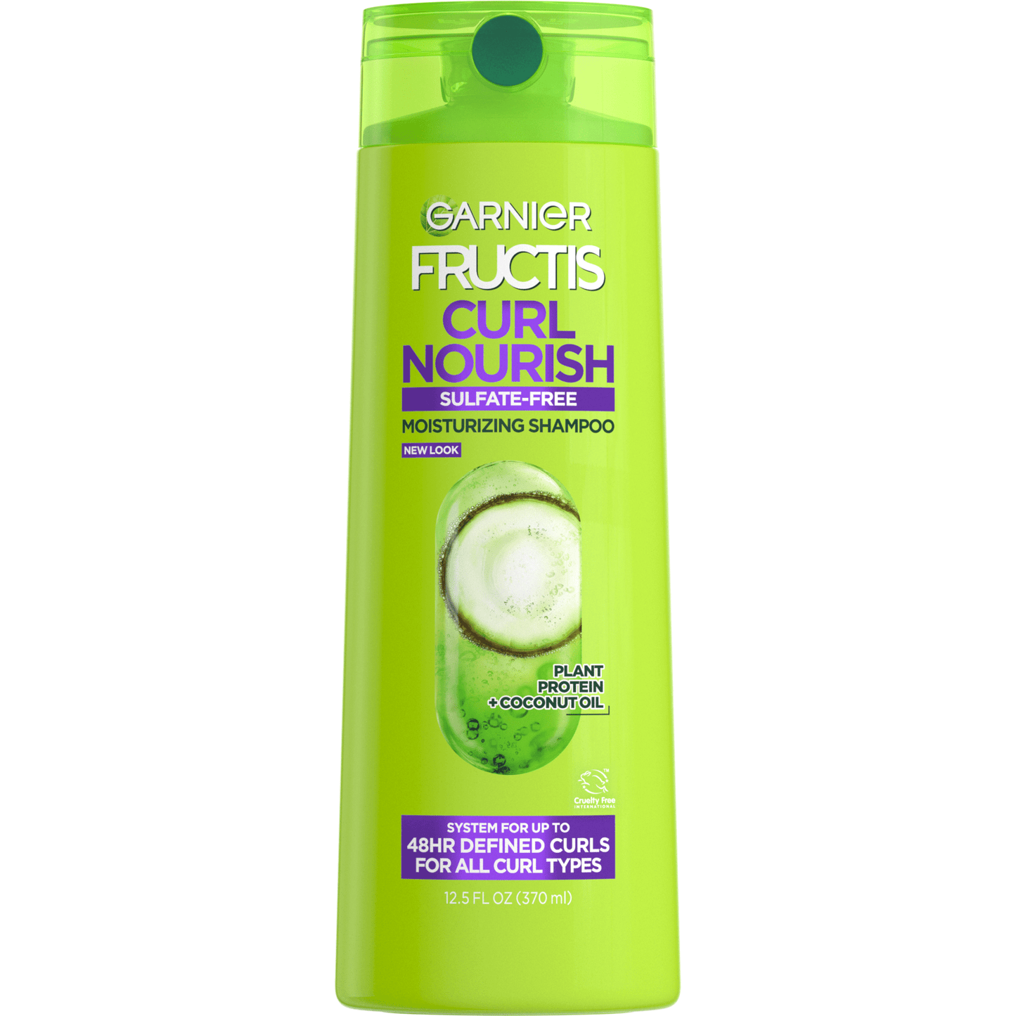 Garnier Fructis Curl Nourish Moisturizing Shampoo with Elasto Protein, 12.5 fl oz