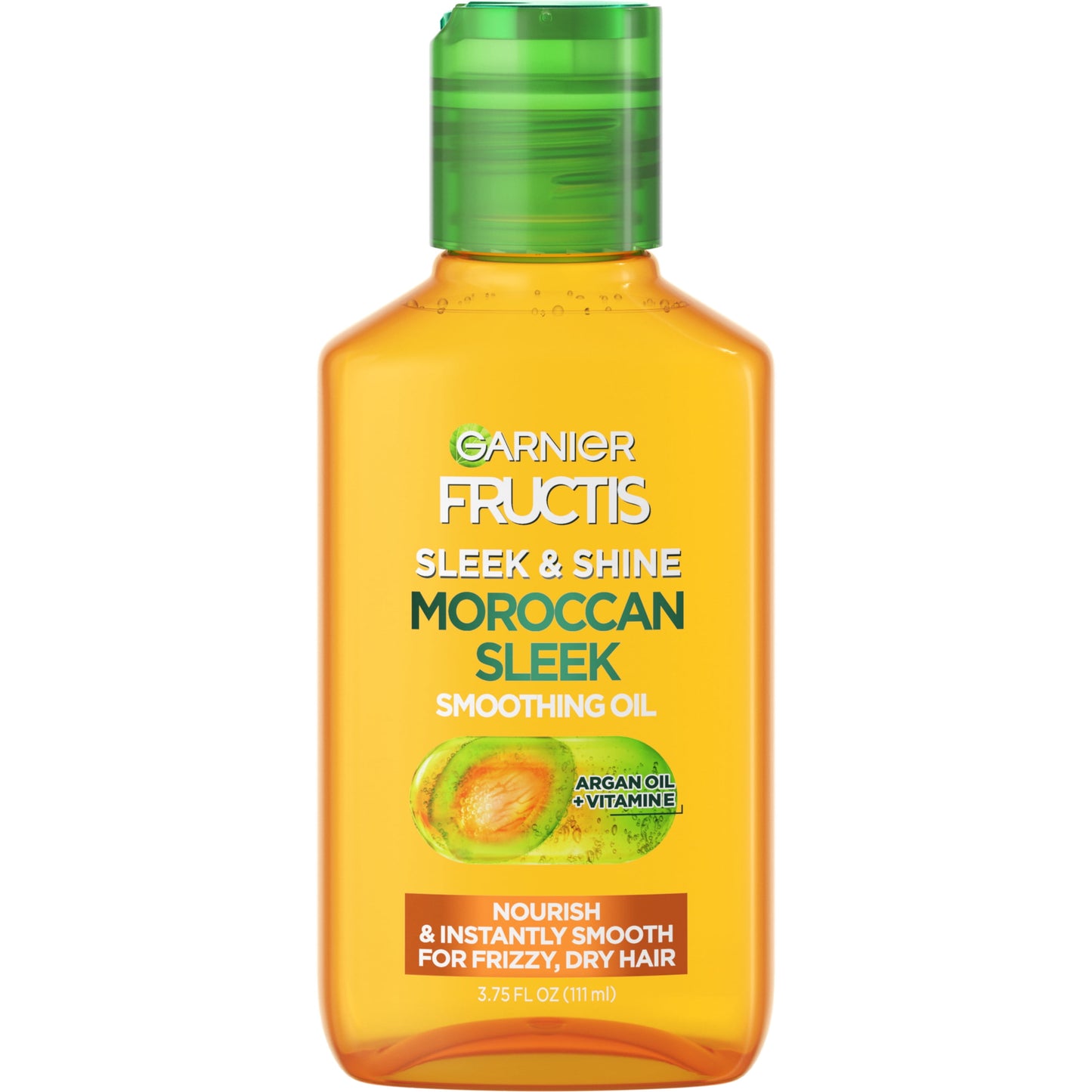 Garnier Fructis Sleek & Shine Moroccan Sleek Smoothing Oil for Dry Hair, 3.75 fl oz
