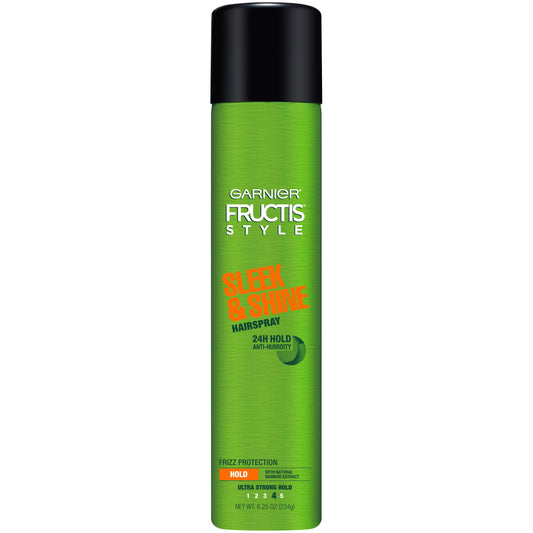 Garnier Fructis Style Sleek & Shine Anti-Humidity Hairspray, Ultra Strong Hold, 8.25 oz