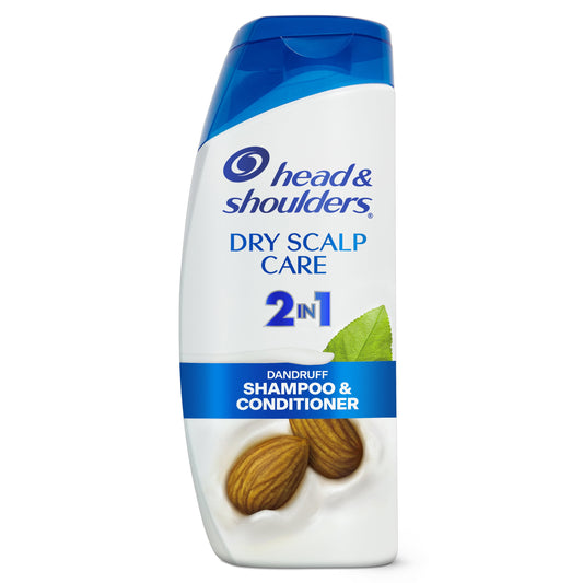 Head & Shoulders 2 in 1 Dandruff Shampoo and Conditioner, Dry Scalp Care 20.7 fl oz