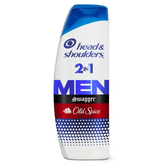 Head & Shoulders Mens 2 in 1 Dandruff Shampoo and Conditioner, Old Spice Swagger, 12.5 oz