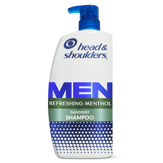 Head and Shoulders Mens Dandruff Shampoo, Refreshing Menthol, 28.2 oz