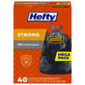 Hefty Strong Large Trash Bags, 30 Gallon, 40 Count