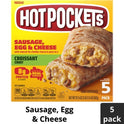 Hot Pockets Frozen Snacks, Sausage Egg and Cheese, Croissant Crust 5 Regular Sandwiches (Frozen)