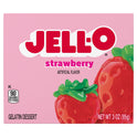 Jell-O Strawberry Artificially Flavored Gelatin Dessert Mix, 3 oz Box
