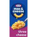 Kraft Three Cheese Mac N Cheese Macaroni and Cheese Dinner with Mini-Shell Pasta, 7.25 oz Box