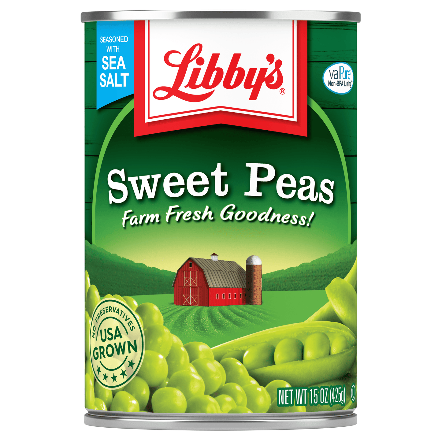 Libby's Canned Sweet Peas, 15 oz