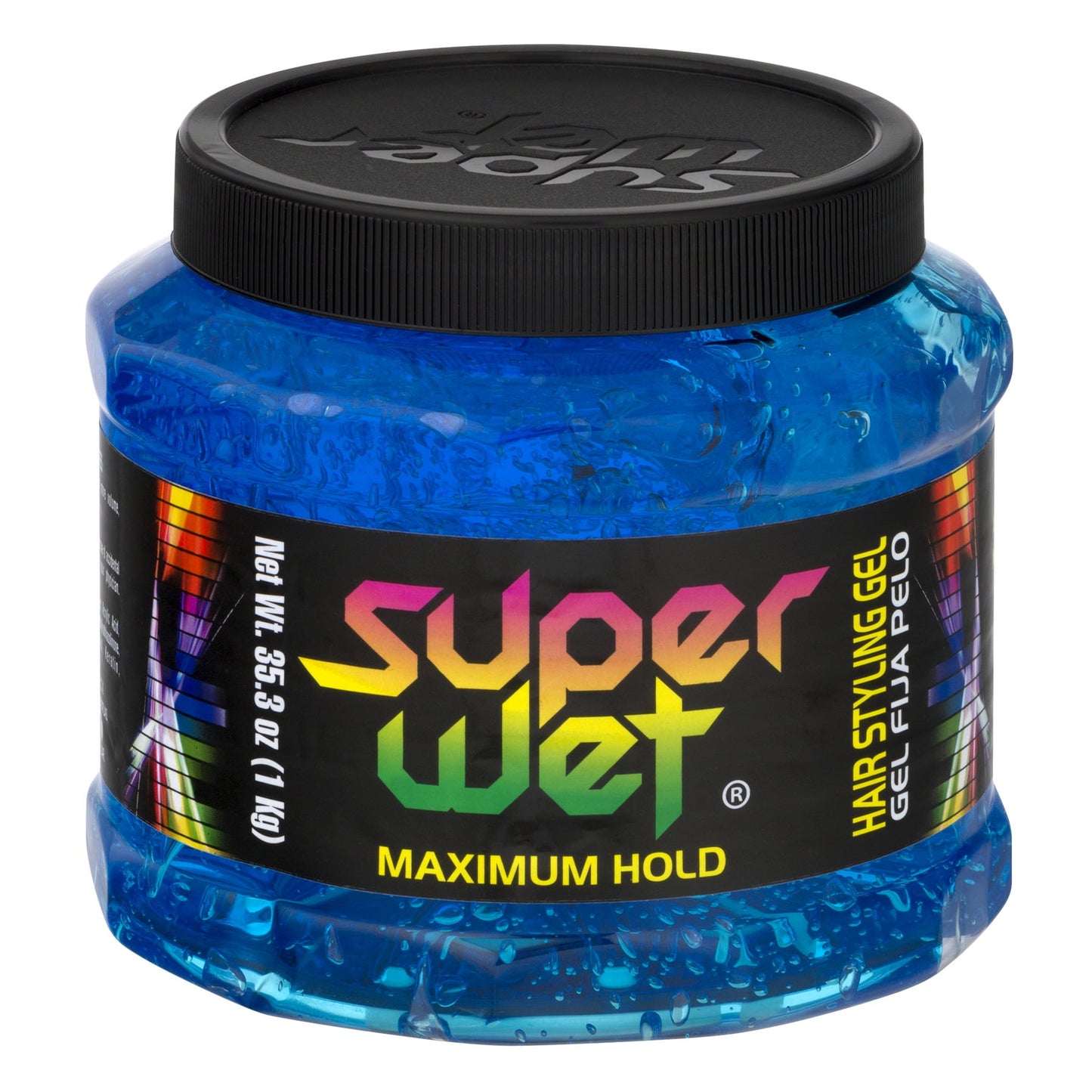 New 301878 Superwet Hair Gel 35.3 Oz Blue Hair Care Maximum hold