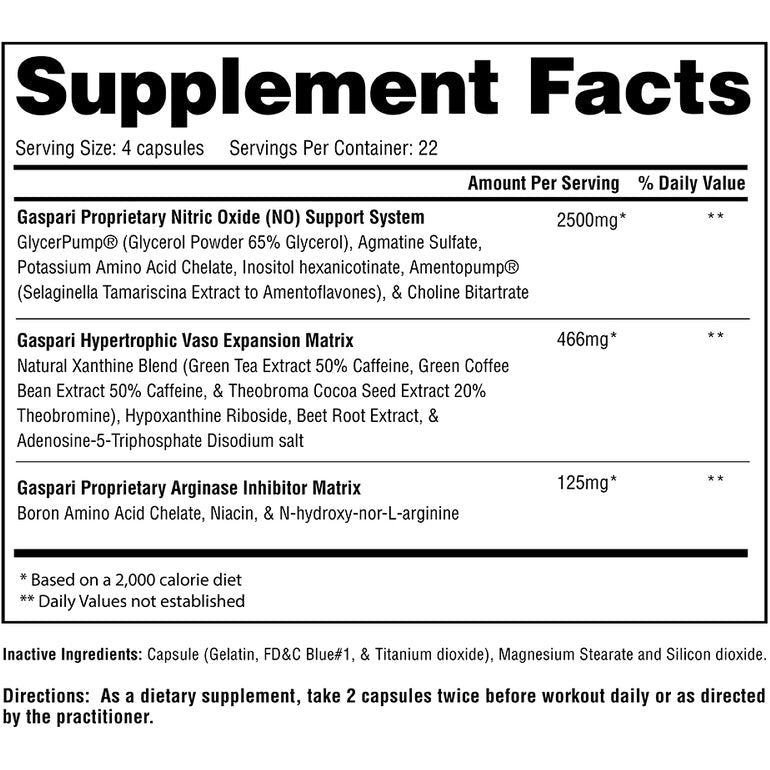 Gaspari Nutrition PlasmaJet 90 Capsules