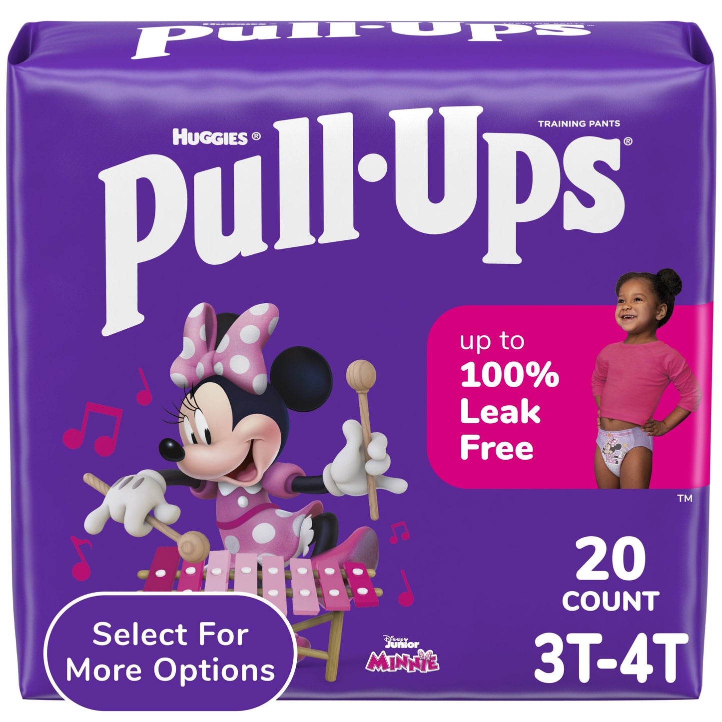 Pull-Ups Girls' Potty Training Pants, 3T-4T (32-40 lbs), 20 Count