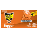 Raid Concentrated Deep Reach Pest Killer & Roach Fogger, 1.5 fl oz, 4 Count