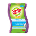 Scotch-Brite Dobie Stay Clean Scrubbers, 2 Count