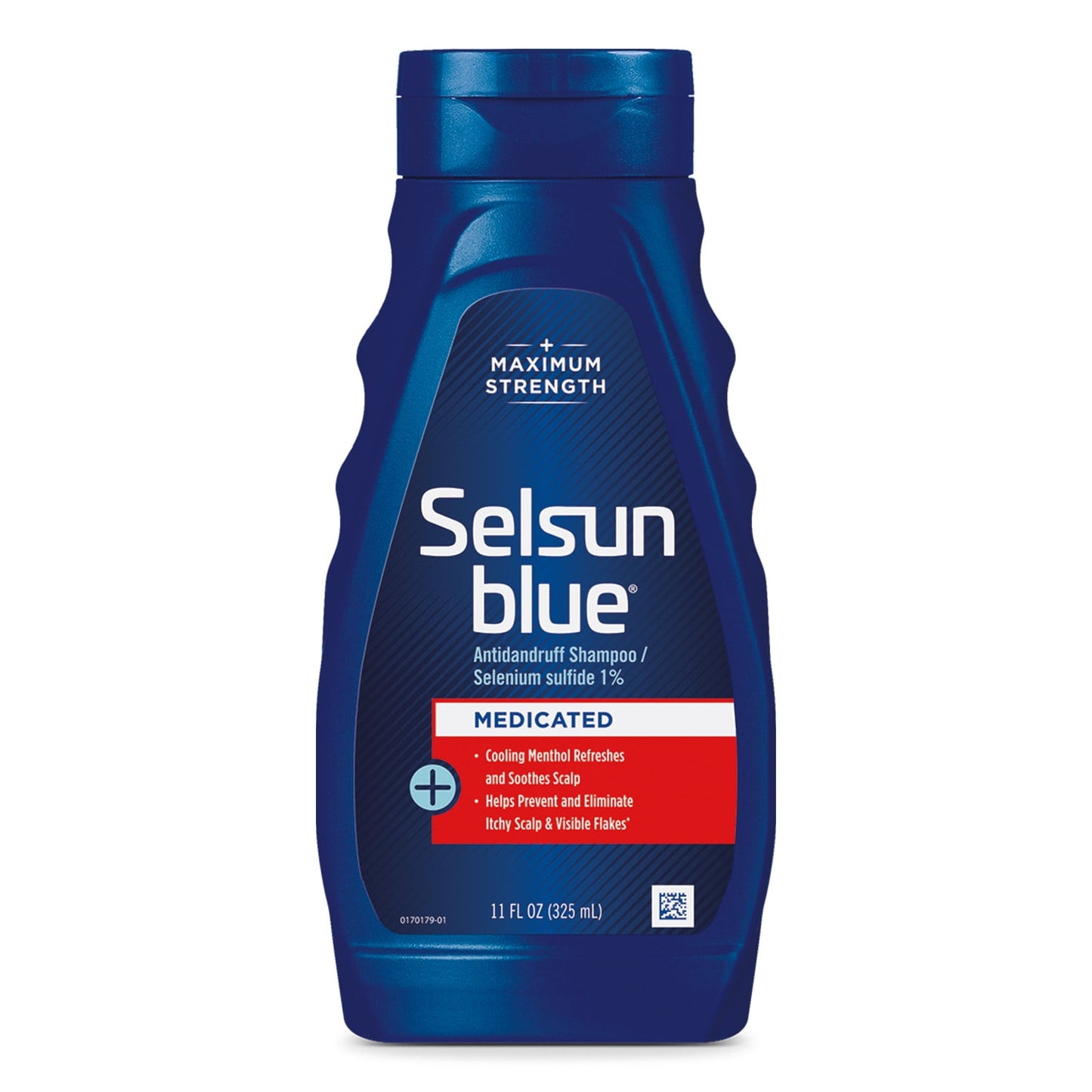 Selsun Blue Maximum Strength Medicated Anti-Dandruff Shampoo with Menthol for Itchy, Dry Scalp 11oz