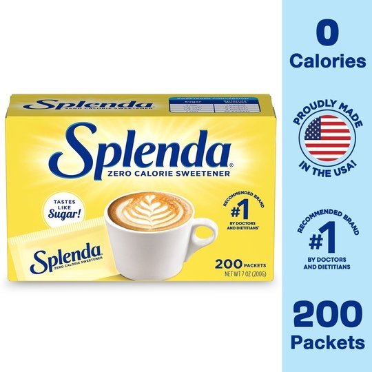 Splenda Zero Calorie Sugar Substitute, Sweetener Packets (200 Count)
