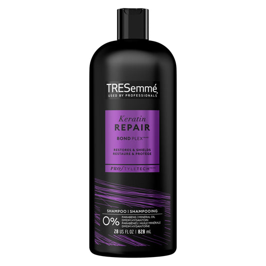 TRESemme Keratin Repair Restores and Shields Daily Shampoo for All Hair Types, 28 fl oz