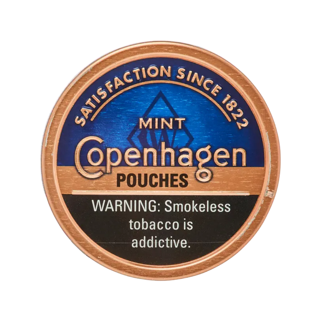 Copenhagen Mint Chewing Tobacco Pouches 0.82oz