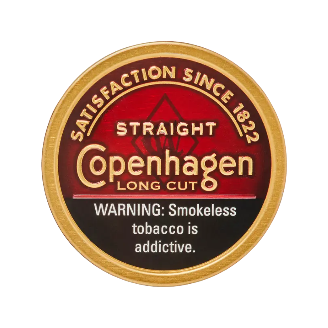 Copenhagen Straight Long Cut Chewing Tobacco 1.2oz