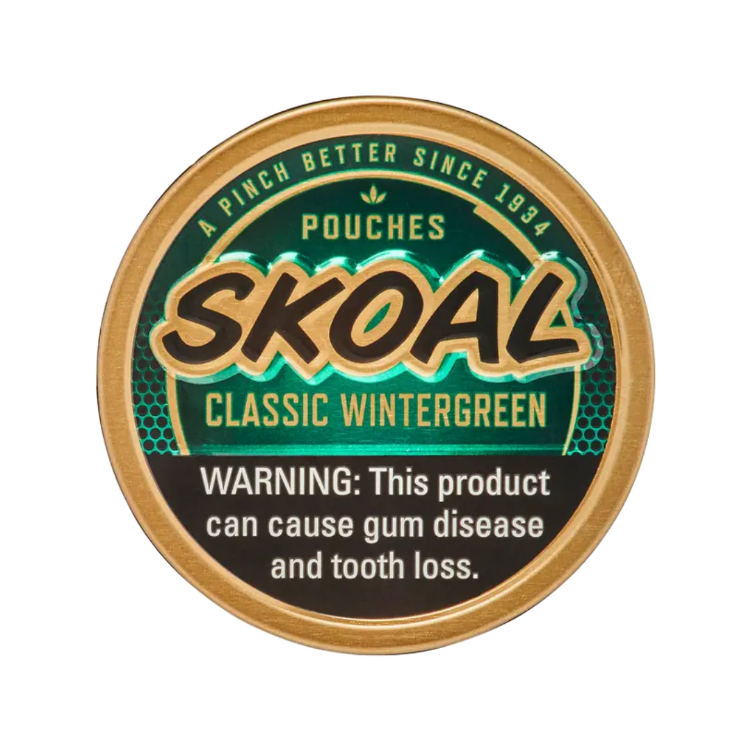 Skoal Classic Wintergreen Chewing Tobacco Pouches 0.82oz