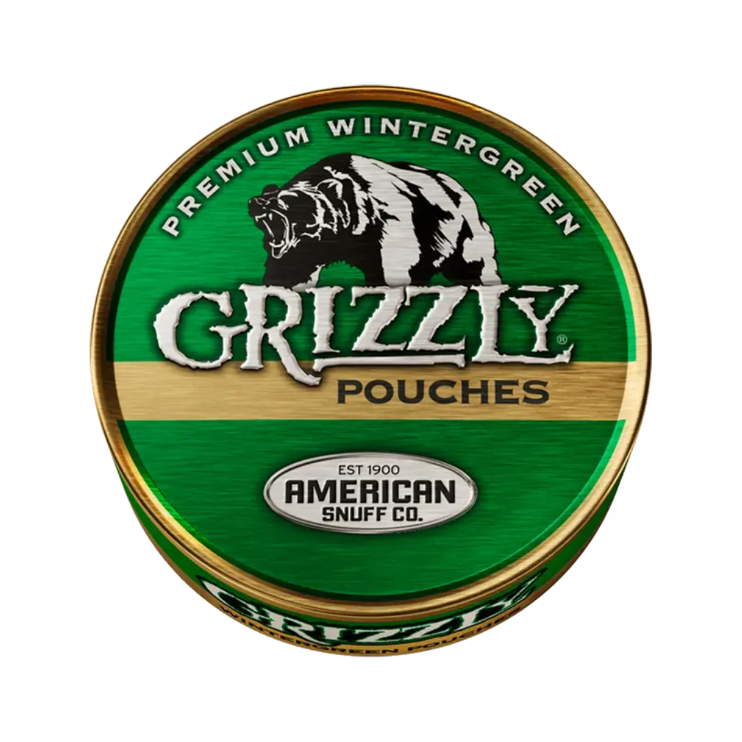 Grizzly Wintergreen Pouches Chewing Tobacco 0.82oz