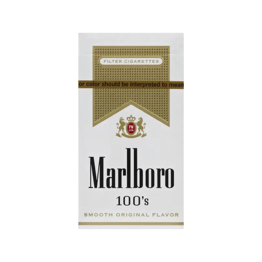 Marlboro Gold 100s Cigarettes 20ct Box 1pk