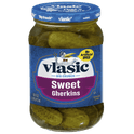 Vlasic Sweet Gherkins Pickles, Mini Sweet Pickles, 16 Oz Jar