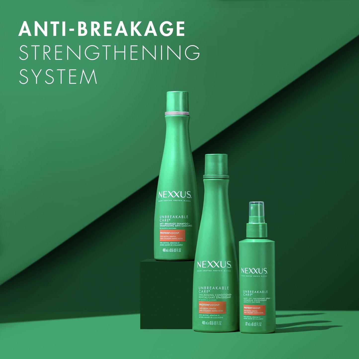 Nexxus Unbreakable Care Anti Breakage Daily Shampoo with Biotin, 16.5 fl oz